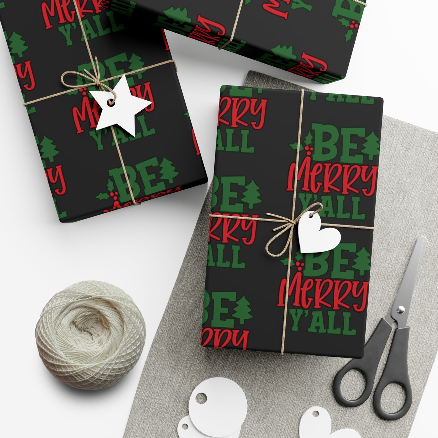 Be Merry Y'All Gift Wrap