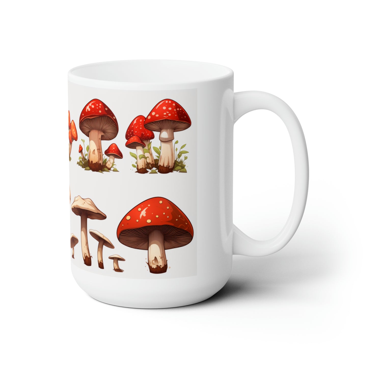 Like A Mug Mushrooms 5 Ceramic Mug 15oz