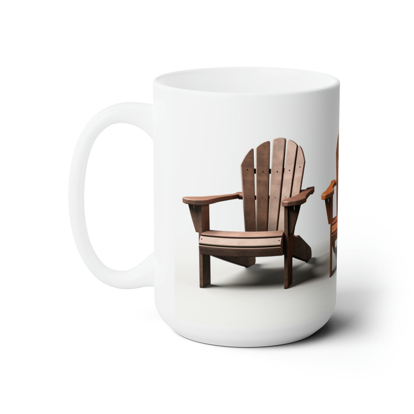 Like A Mug Adirondack Chairs 2 Ceramic Mug 15oz