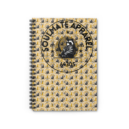 Soulmate Apparel Tanuki Cotton Candy Banana Spiral Notebook - Ruled Line