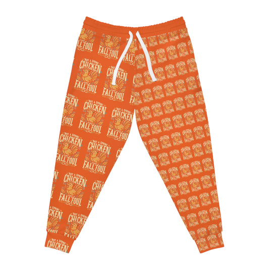 Fall Foul A Jack-O-Lantern Orange Athletic Joggers (AOP)