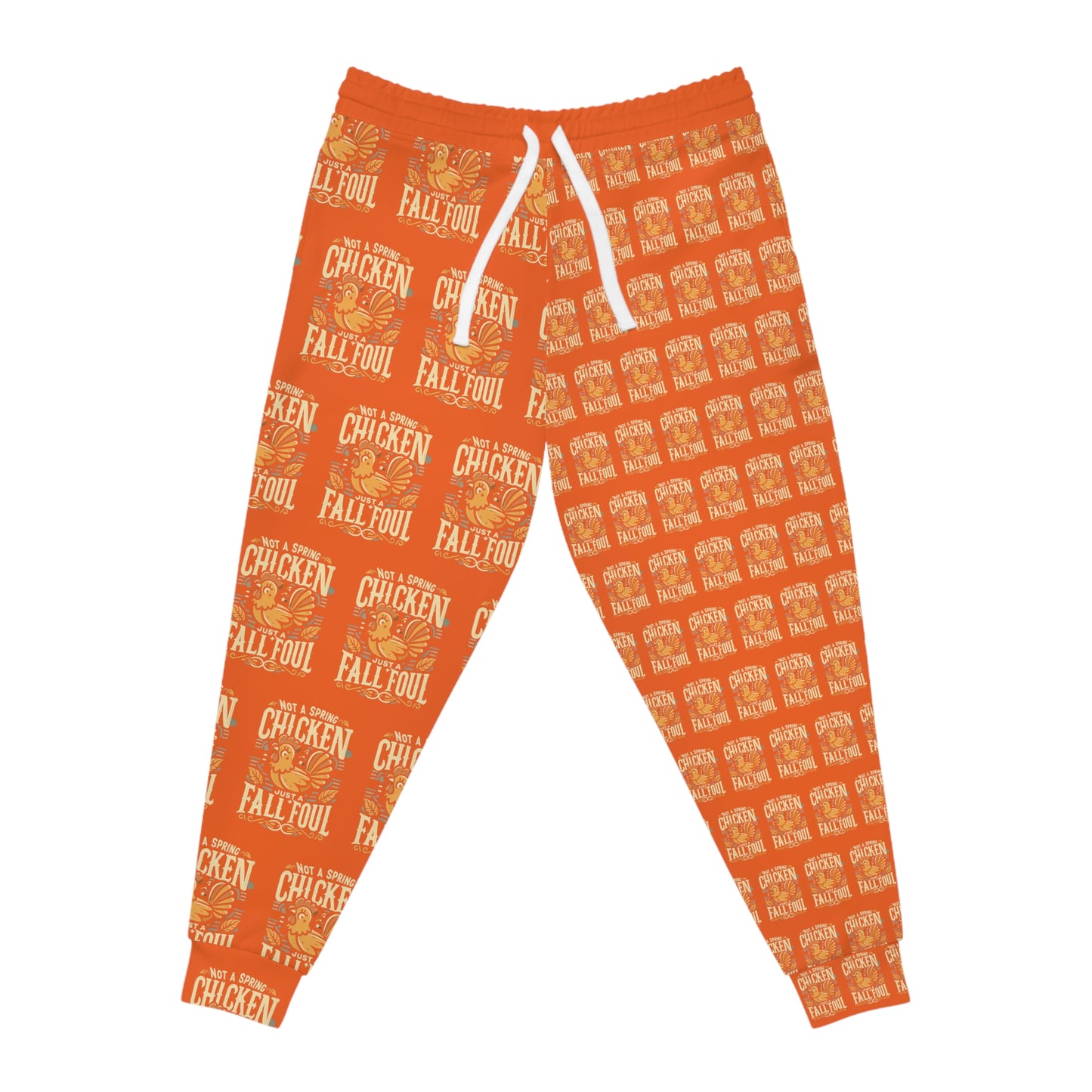 Fall Foul A Jack-O-Lantern Orange Athletic Joggers (AOP)