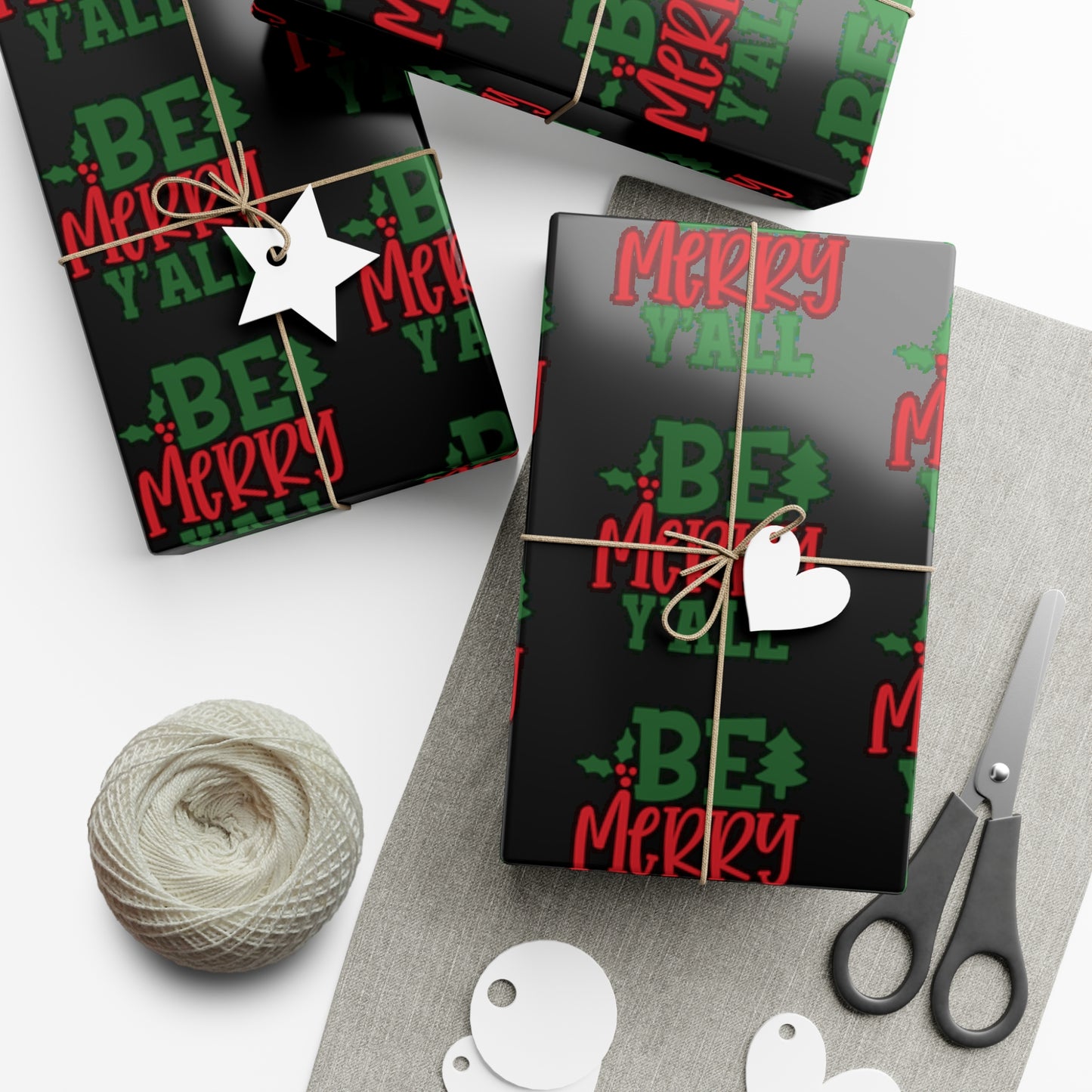 Be Merry Y'All Gift Wrap