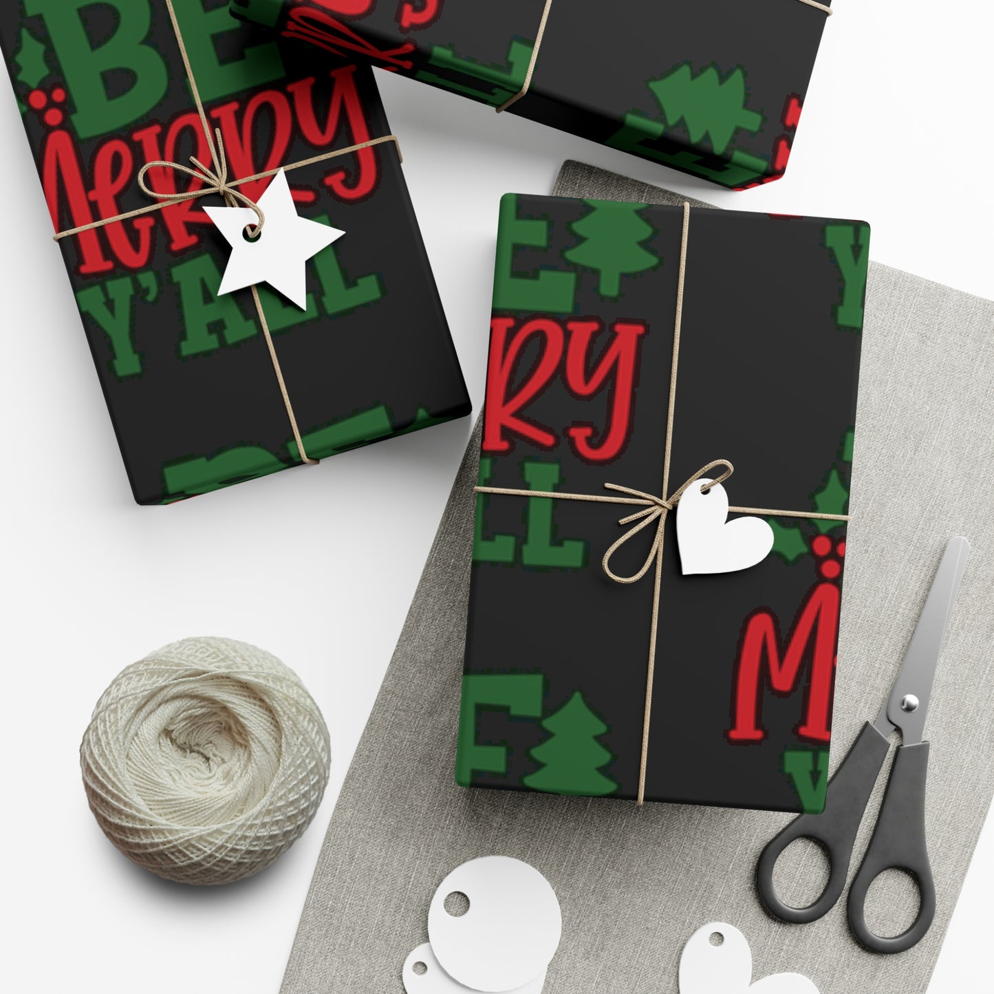 Be Merry Y'All Gift Wrap