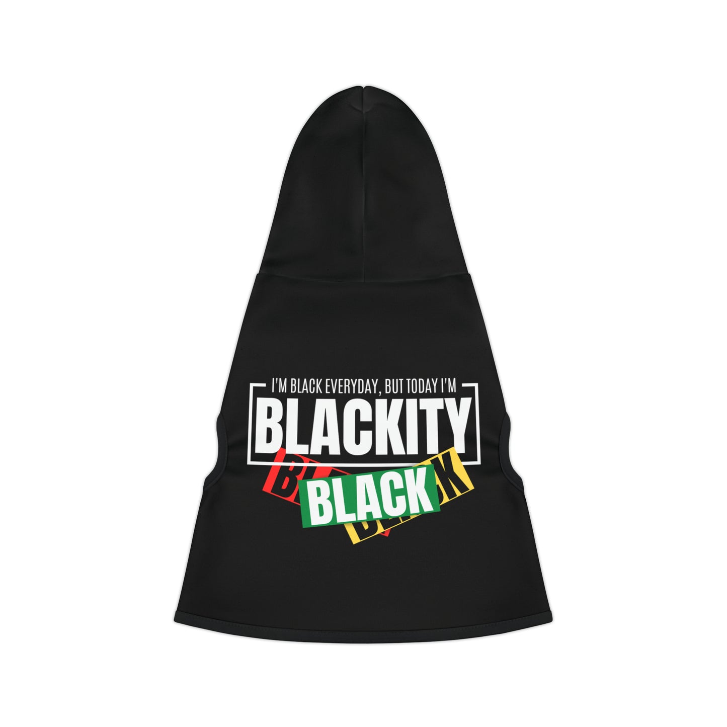 Sudadera con capucha para mascotas Blackity Bark