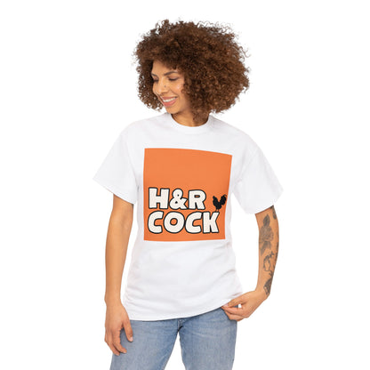 Camiseta de algodón pesado unisex naranja HR-A 2