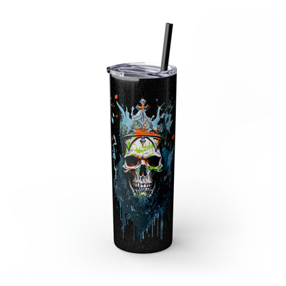 Halloween E Skinny Tumbler with Straw, 20oz