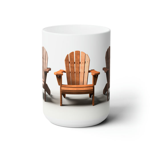 Like A Mug Sillas Adirondack 2 Taza de cerámica 15oz