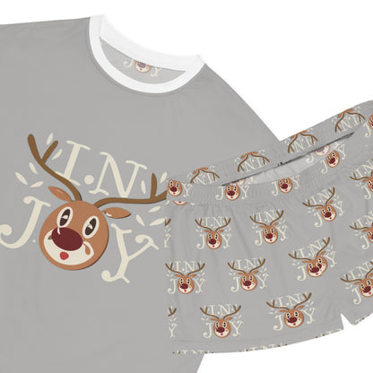 In Joy D Reindeer Women's Short Pajama Set