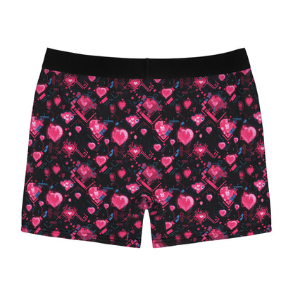 Pink Heart Men's Boxer Briefs (AOP)