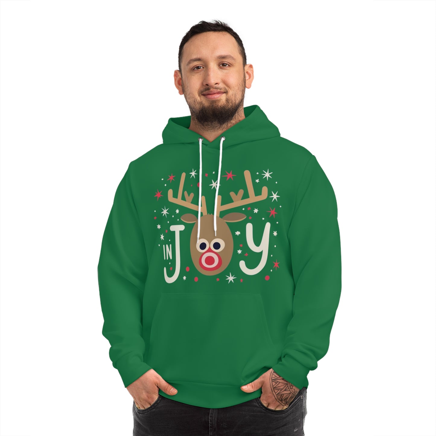 In Joy B Reindeer Fashion Hoodie (AOP)