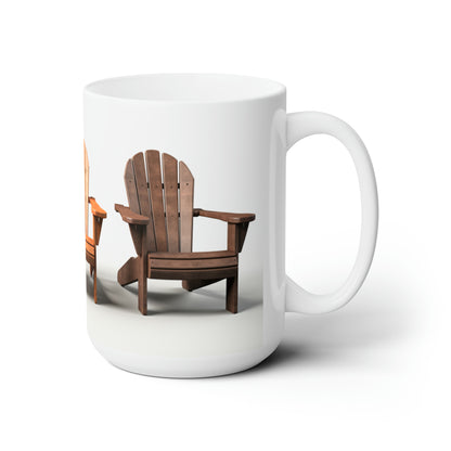 Like A Mug Adirondack Chairs 2 Ceramic Mug 15oz