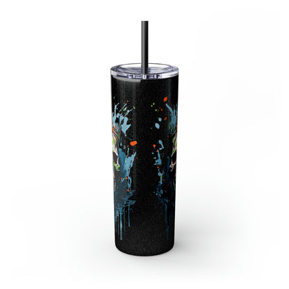 Halloween E Skinny Tumbler with Straw, 20oz