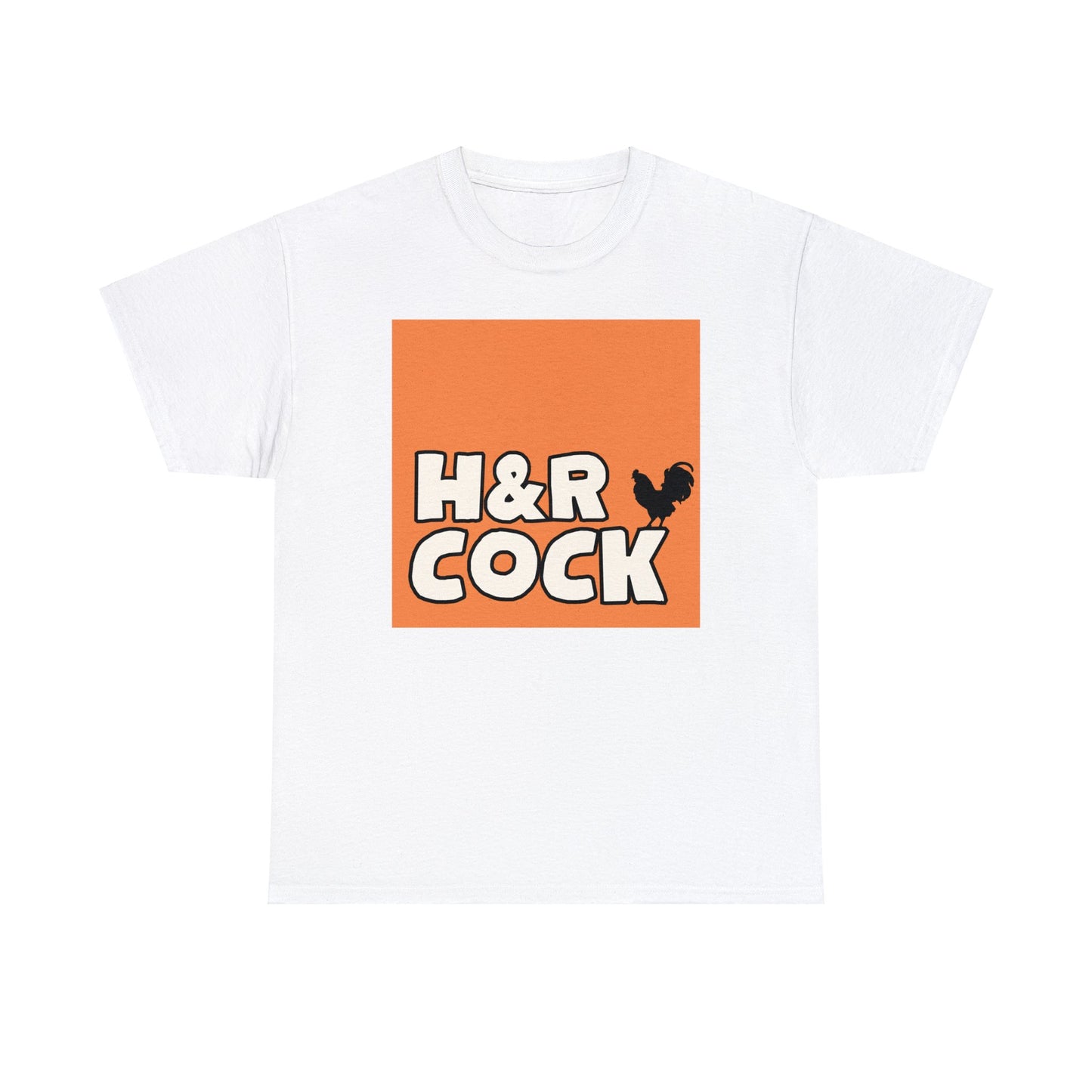 Camiseta de algodón pesado unisex naranja HR-A 2