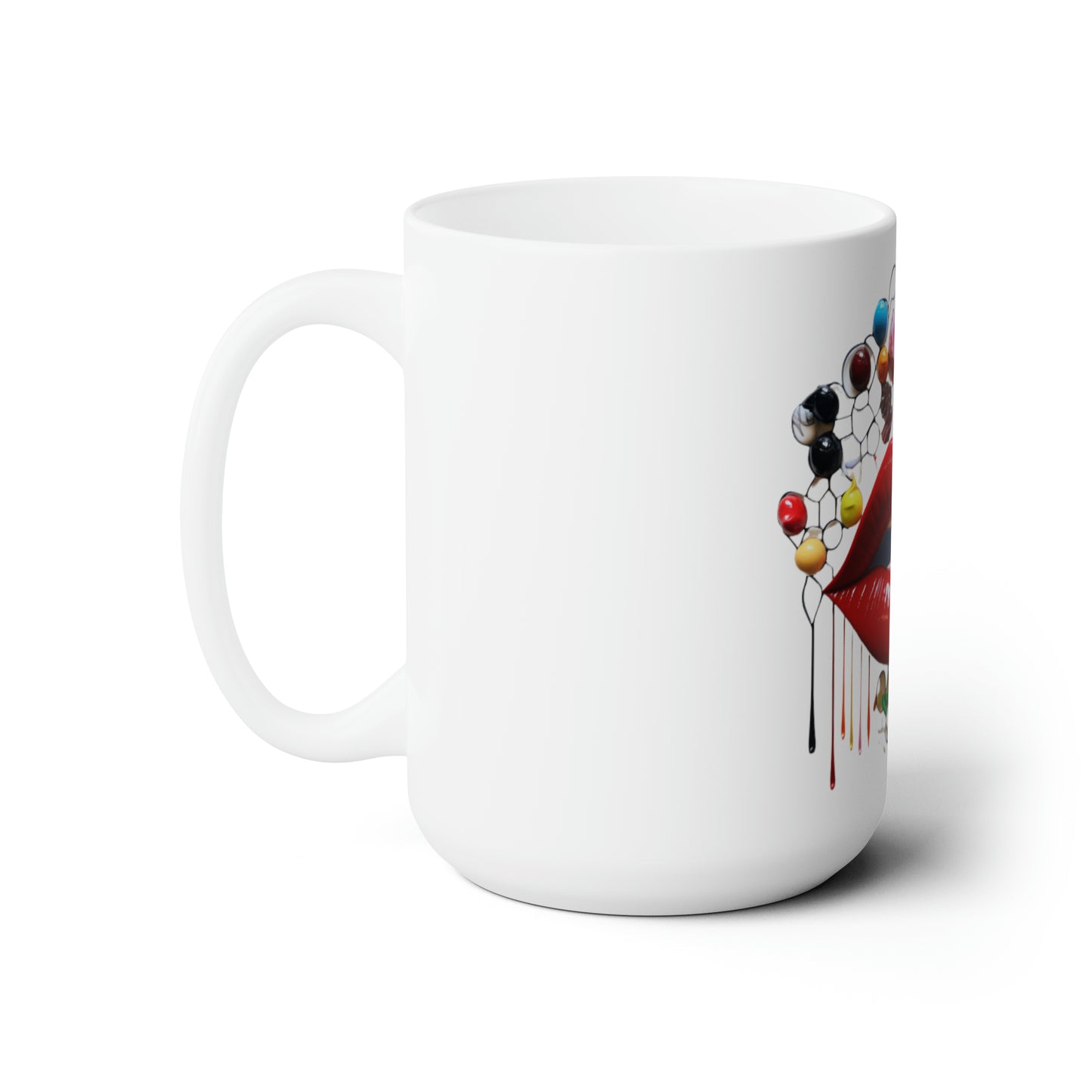 Like A Mug Lips 1 Ceramic Mug 15oz