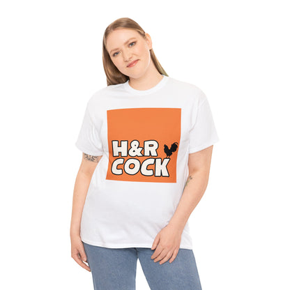 Camiseta de algodón pesado unisex naranja HR-A 2