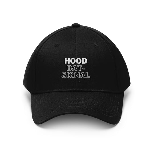 Riverside Rumble Hood Black Hat Unisex Twill Hat