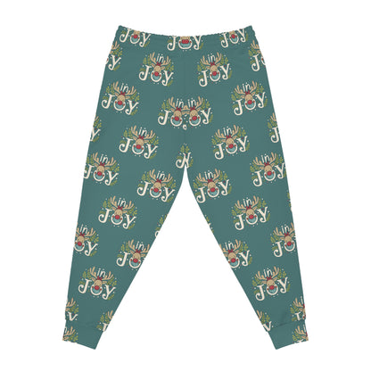 In Joy C Reindeer Athletic Joggers (AOP)