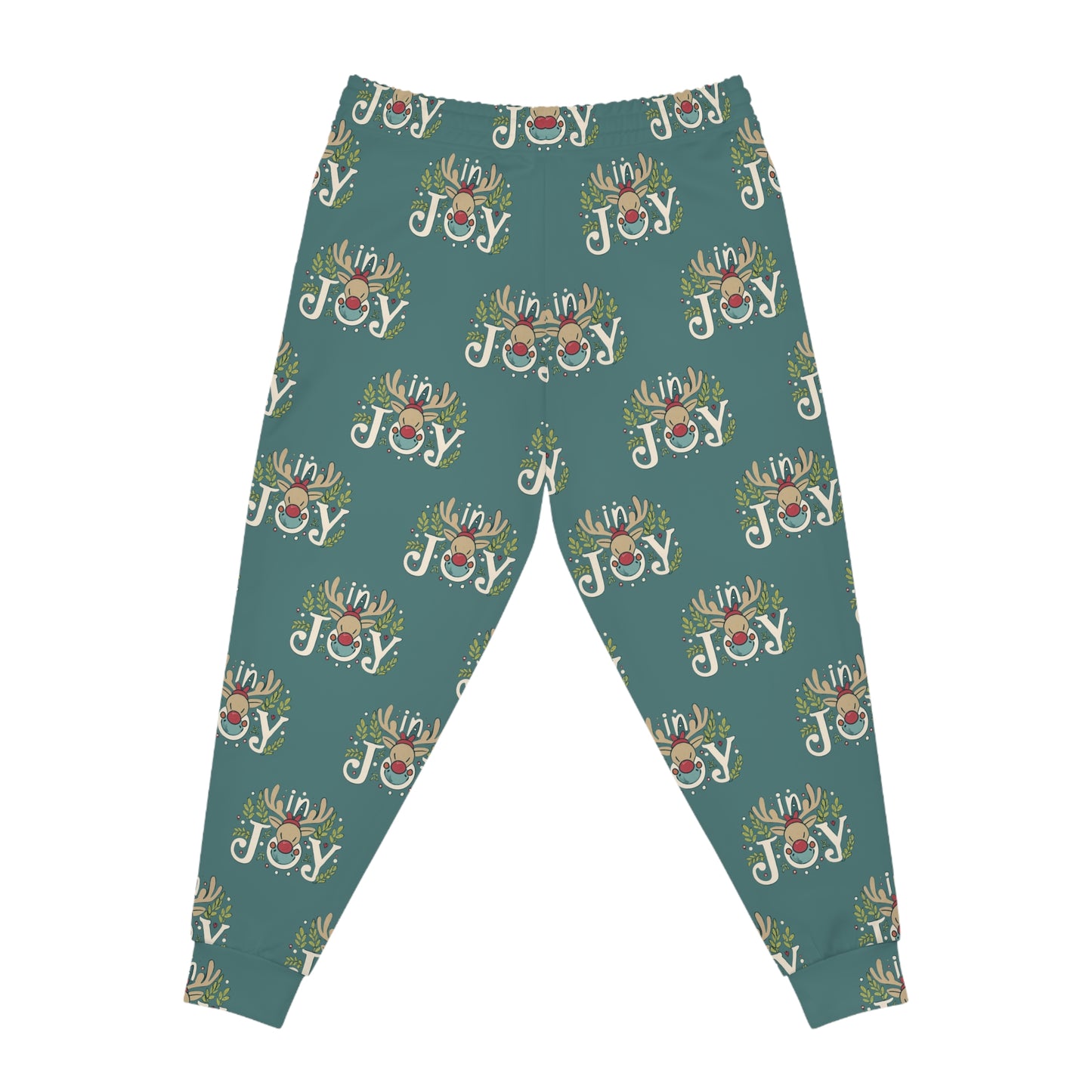 In Joy C Reindeer Athletic Joggers (AOP)