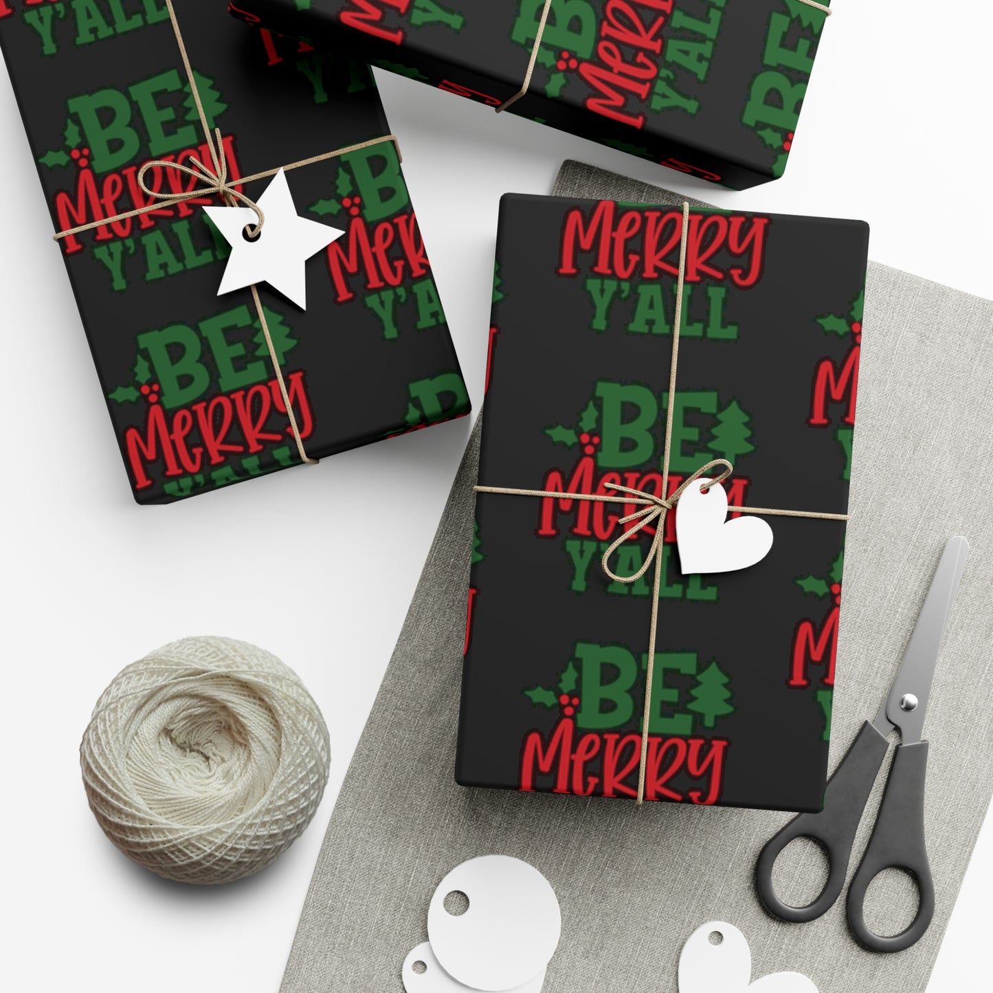 Be Merry Y'All Gift Wrap