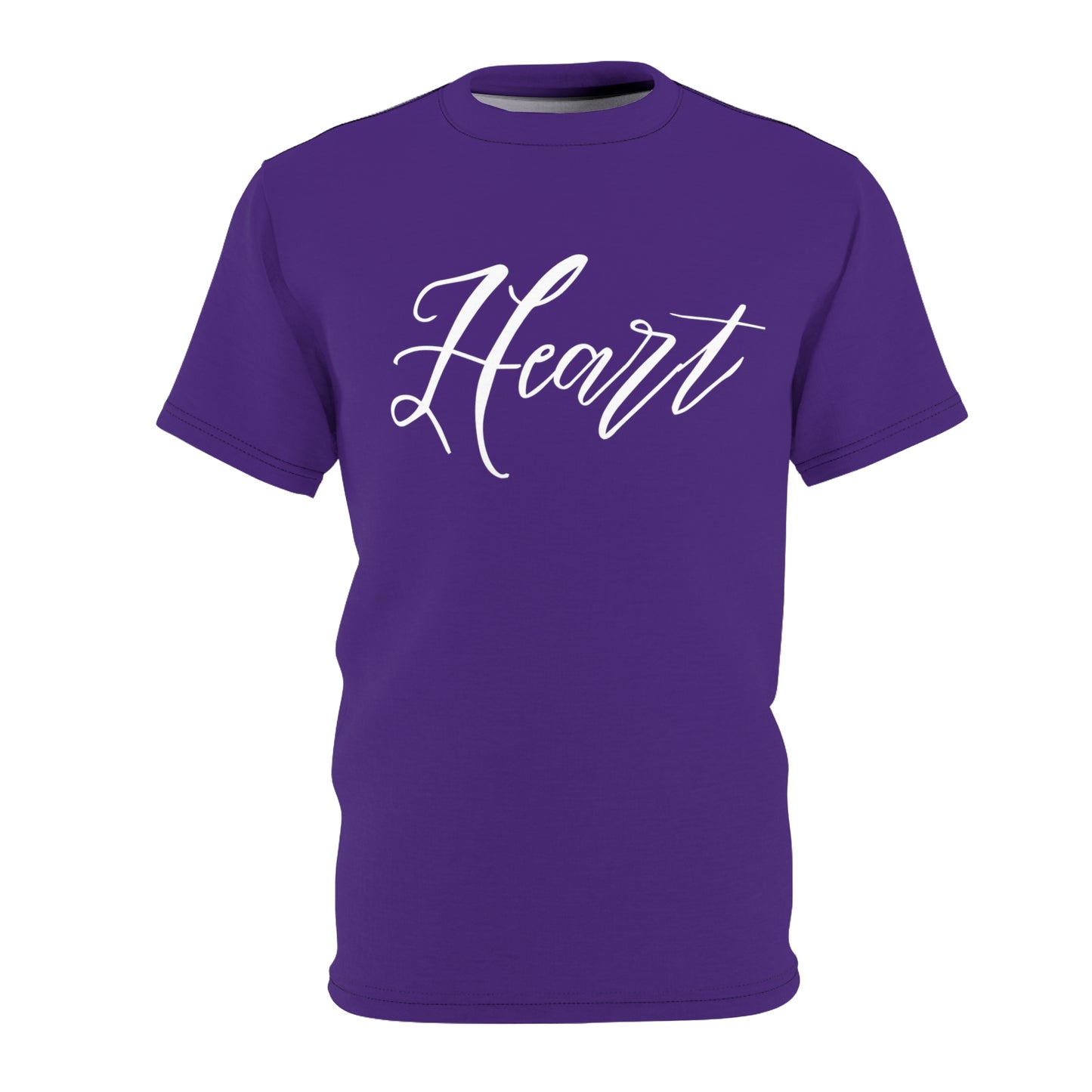 Halloween Costume Purple Heart Unisex Cut & Sew Tee (AOP)