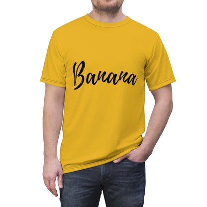 Disfraz de Halloween Banana Camiseta unisex cortada y cosida (AOP)