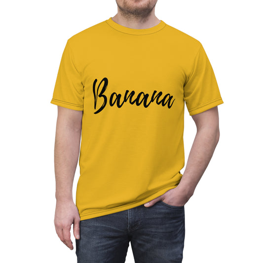 Halloween Costume Banana Unisex Cut & Sew Tee (AOP)