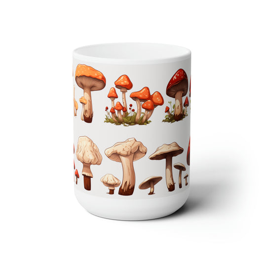 Like A Mug Mushrooms 5 Ceramic Mug 15oz