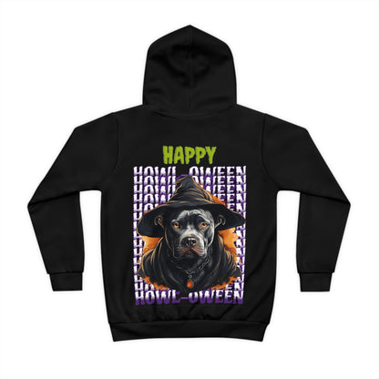 Happy Howl-oween Pitbull Children's Hoodie (AOP)