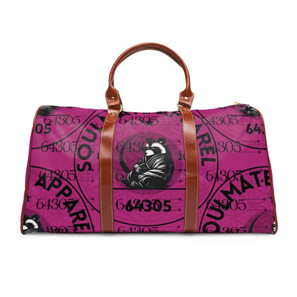 Soulmate Apparel Tanuki Cotton Candy Bubble Gum Waterproof Travel Bag