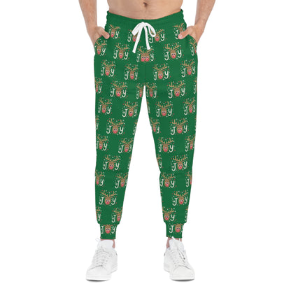 In Joy B Reindeer Athletic Joggers (AOP)