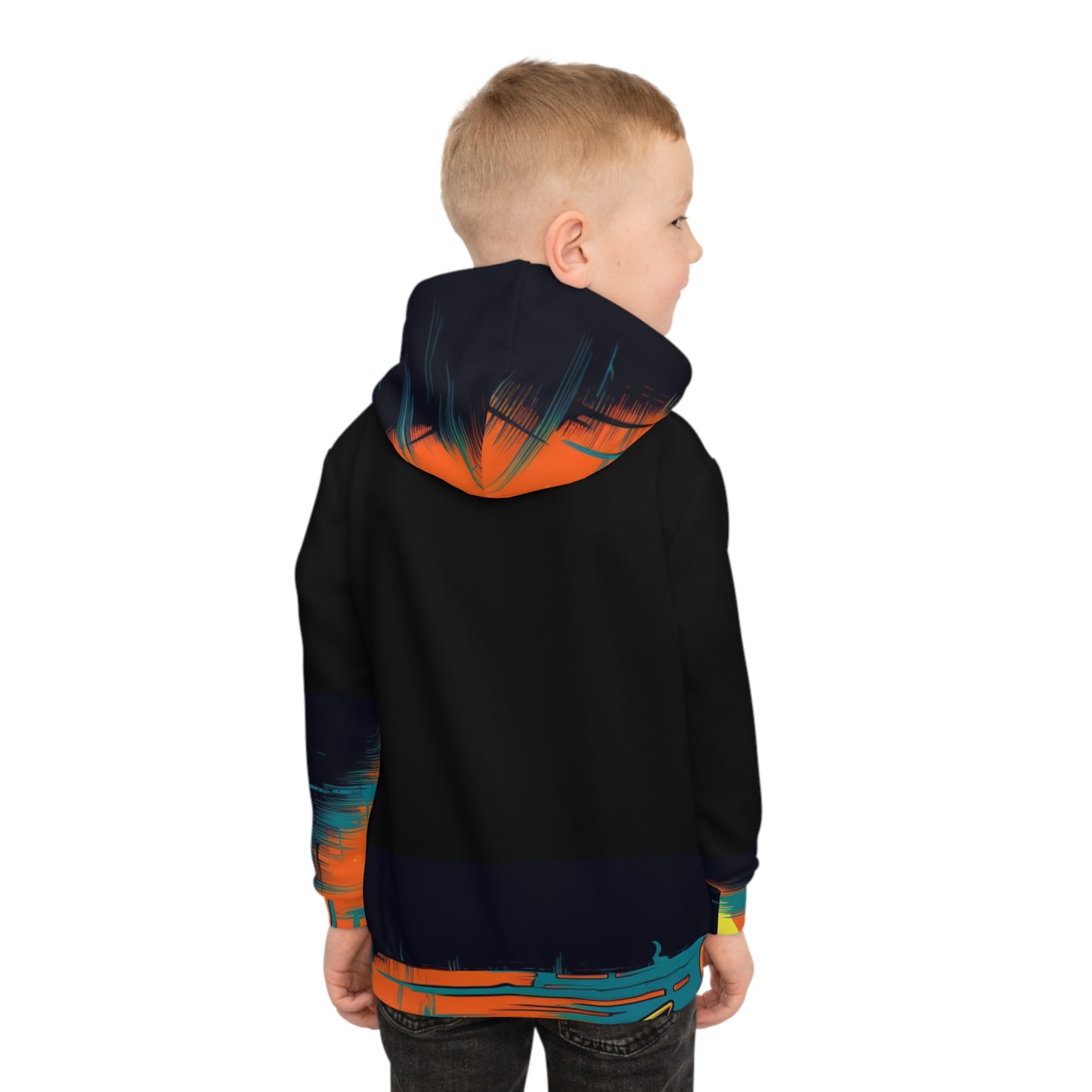 Sudadera con capucha para niños Fall Pumpkin Bird C (AOP)