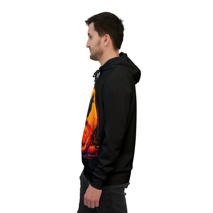 Sudadera con capucha deportiva Fall Pumpkin Bird B (AOP)