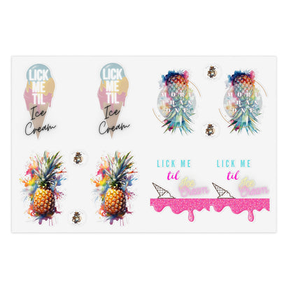 Ice Cream A and B Sticker Sheet