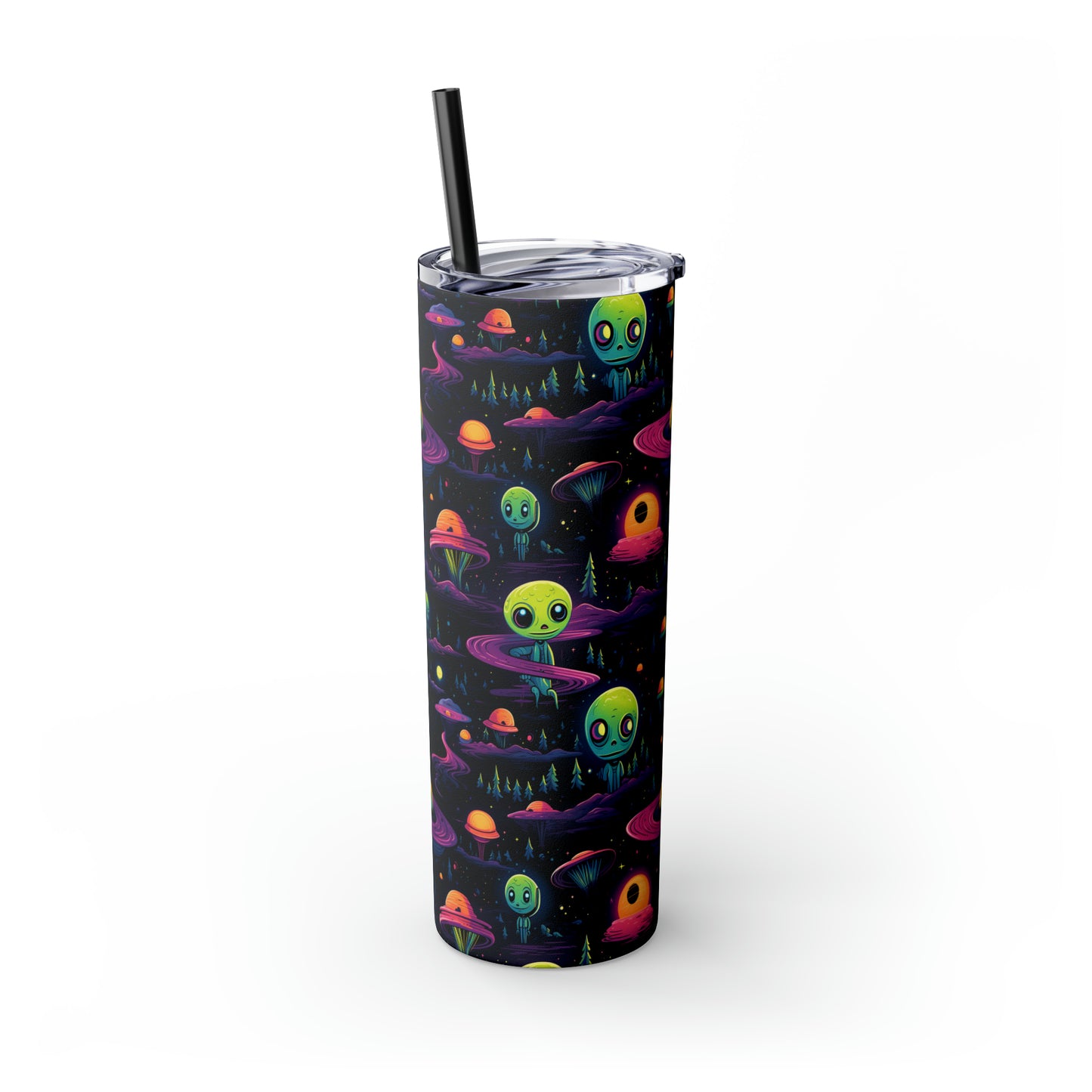 Aliens A Skinny Tumbler with Straw, 20oz