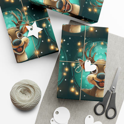 Reindeer A Gift Wrap