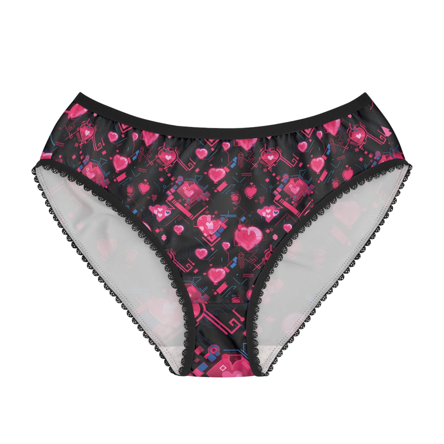 Pink Heart Women's Briefs (AOP)