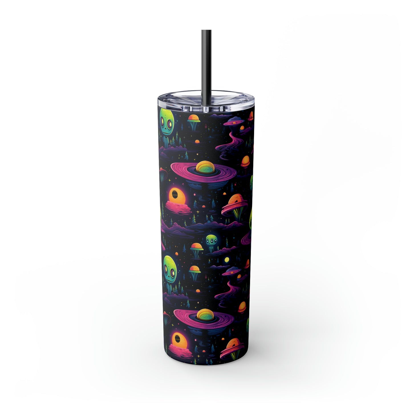 Aliens A Skinny Tumbler with Straw, 20oz