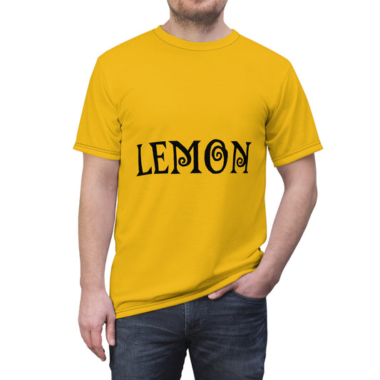 Disfraz de Halloween Limón Camiseta unisex cortada y cosida (AOP)