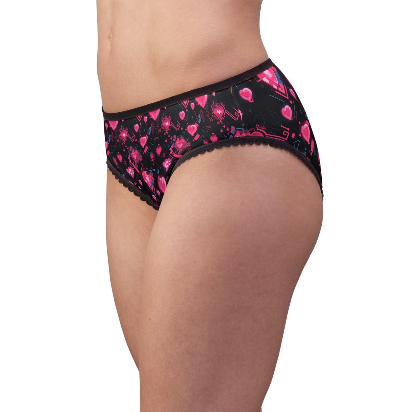 Pink Heart Women's Briefs (AOP)