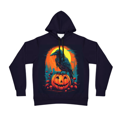 Sudadera con capucha deportiva Fall Pumpkin Bird C (AOP)