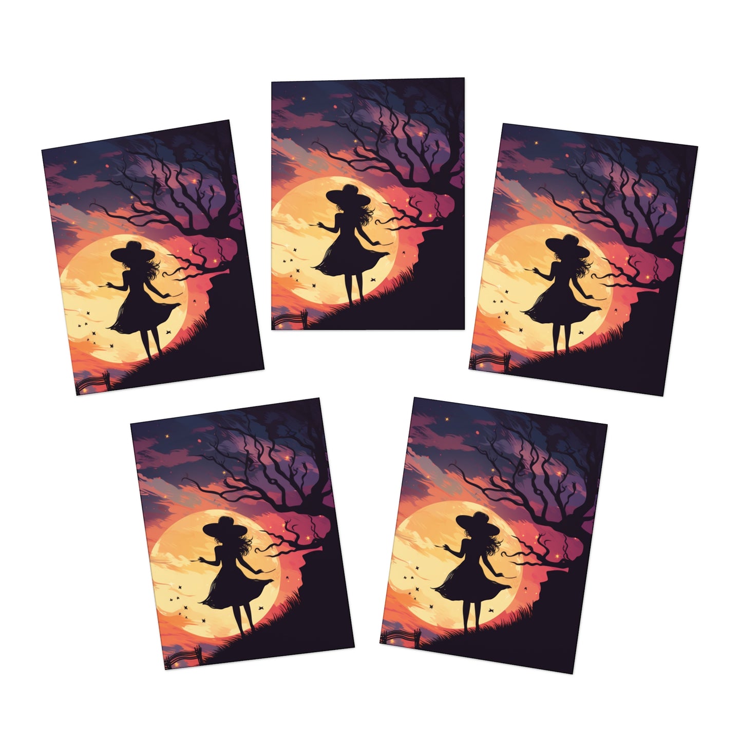 Silly Witch A Multi-Design Greeting Cards (5-Pack)