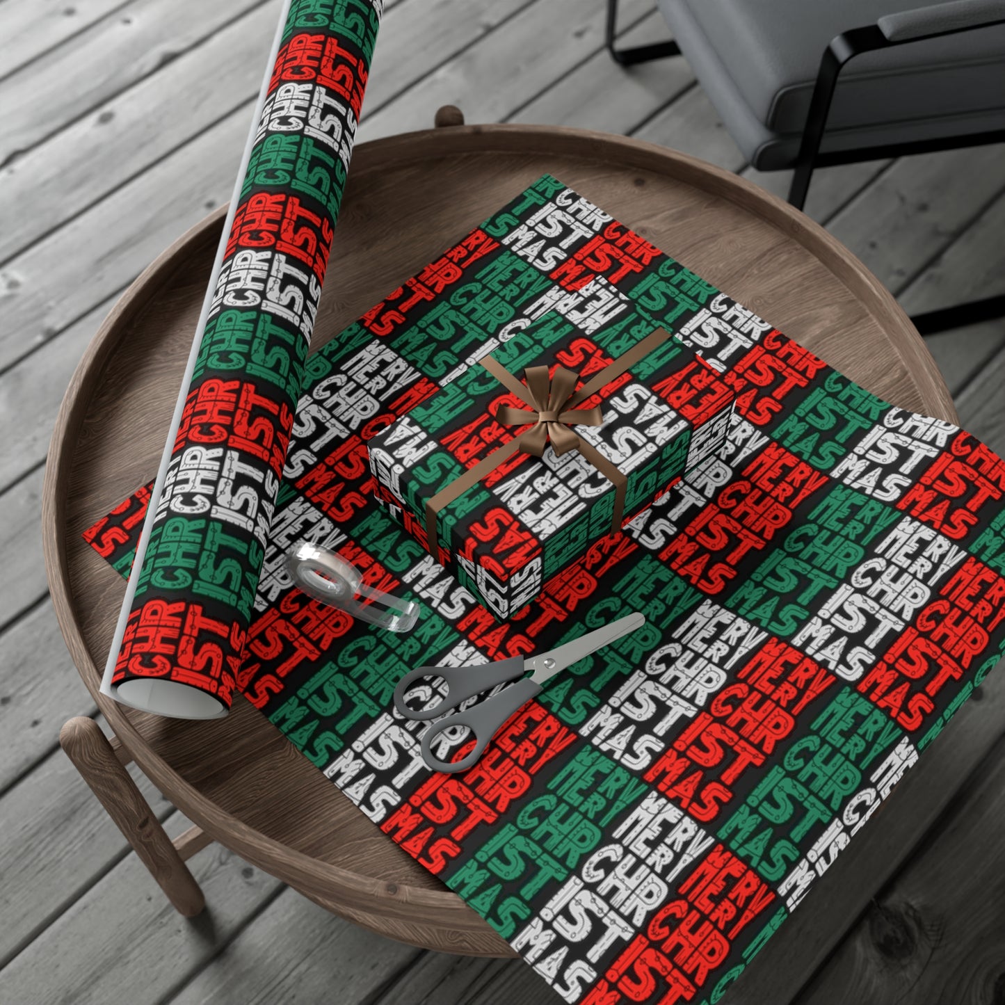 Multiple Merry Christmas Gift Wrap