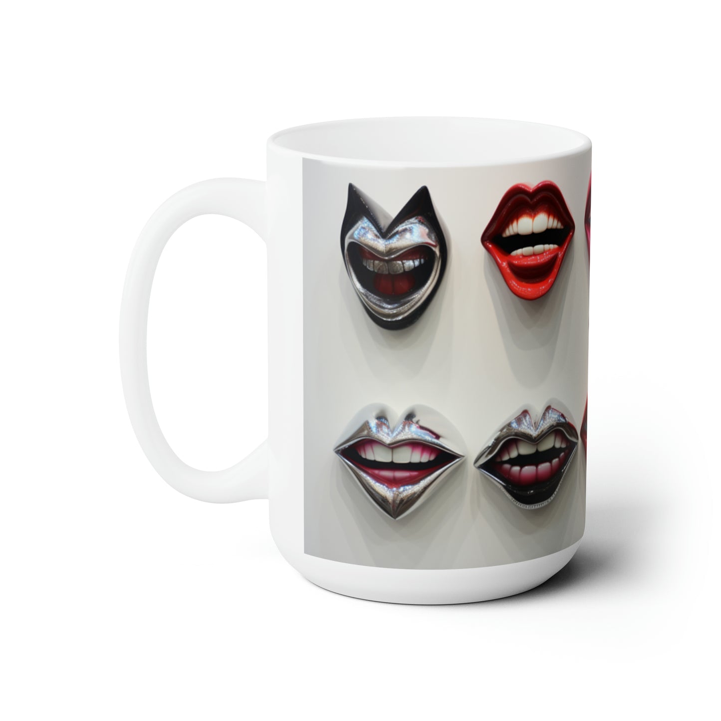 Like A Mug Lips 6 Ceramic Mug 15oz