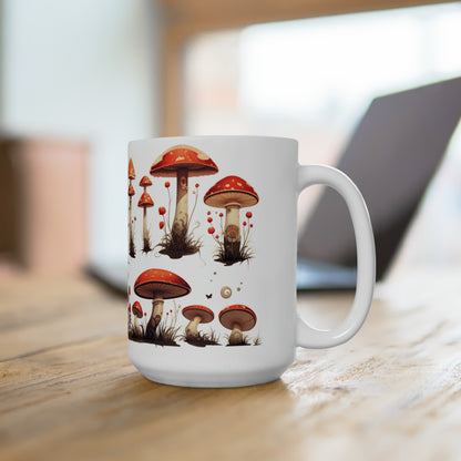 Like A Mug Mushrooms 8 Ceramic Mug 15oz