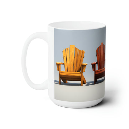 Like A Mug Adirondack Chairs 3 Ceramic Mug 15oz