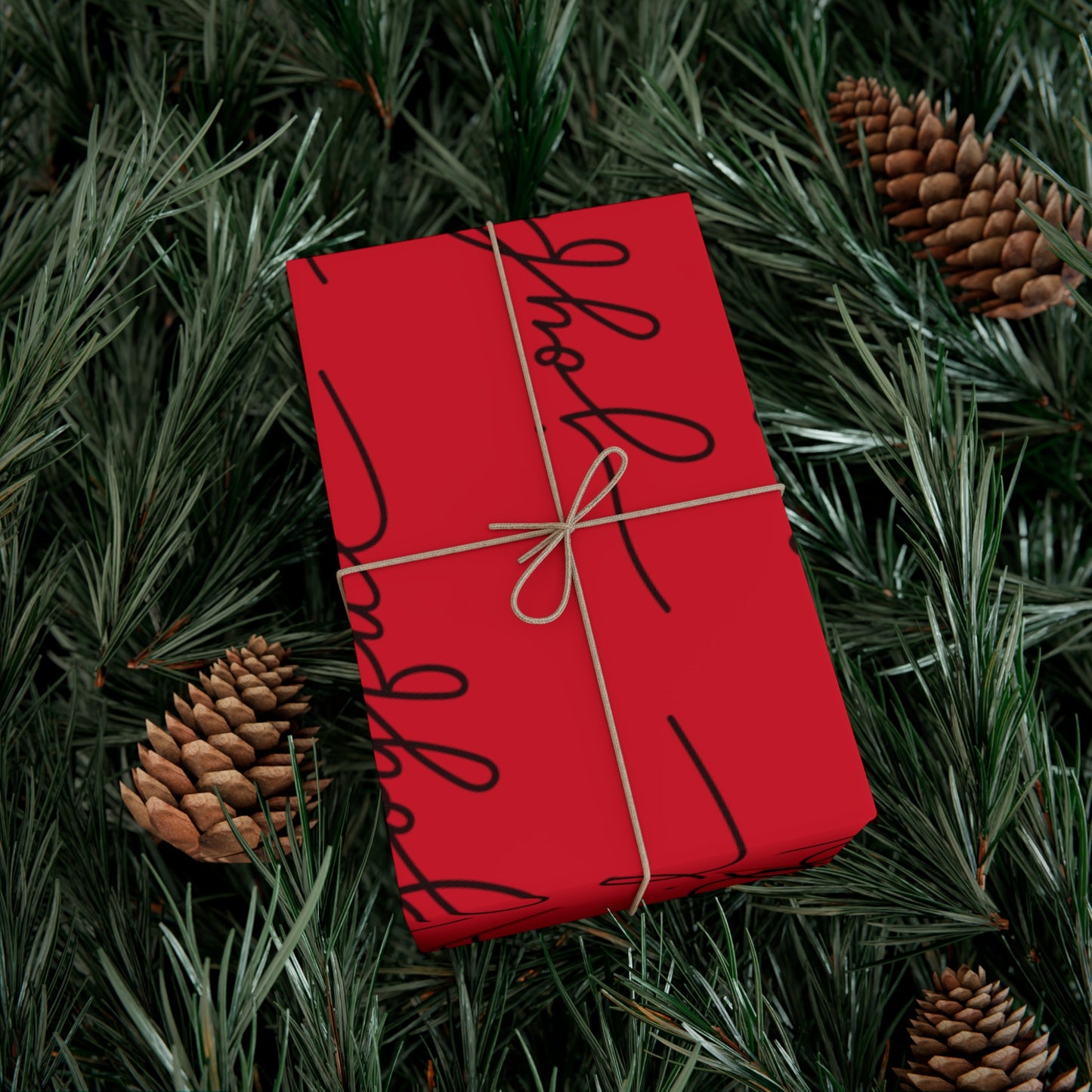 Joyful Red Gift Wrap