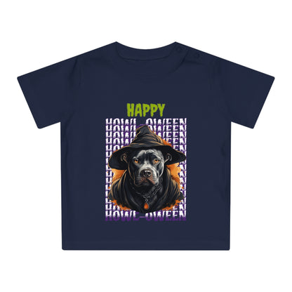 Happy Howl-oween Pitbull Baby Tee