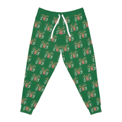 In Joy B Reindeer Athletic Joggers (AOP)