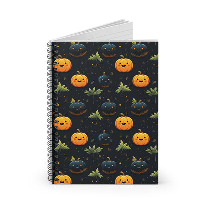 Cuaderno espiral de calabaza de otoño - Línea reglada